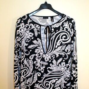 New York & Company Paisley Print Tunic